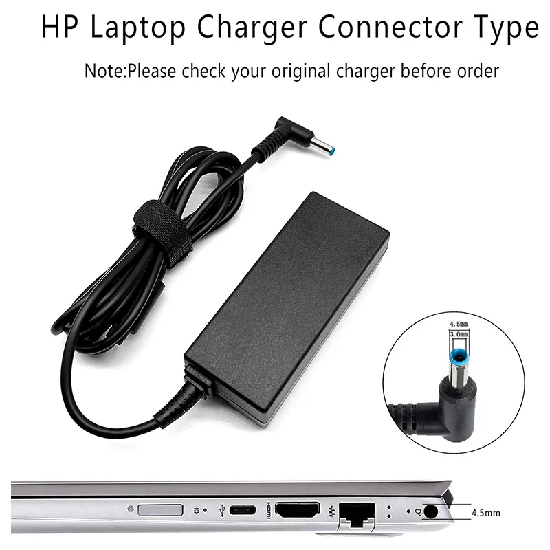 65W Charger for HP Laptops with Barrel Connector (4.5*3.0 mm) - Image 5