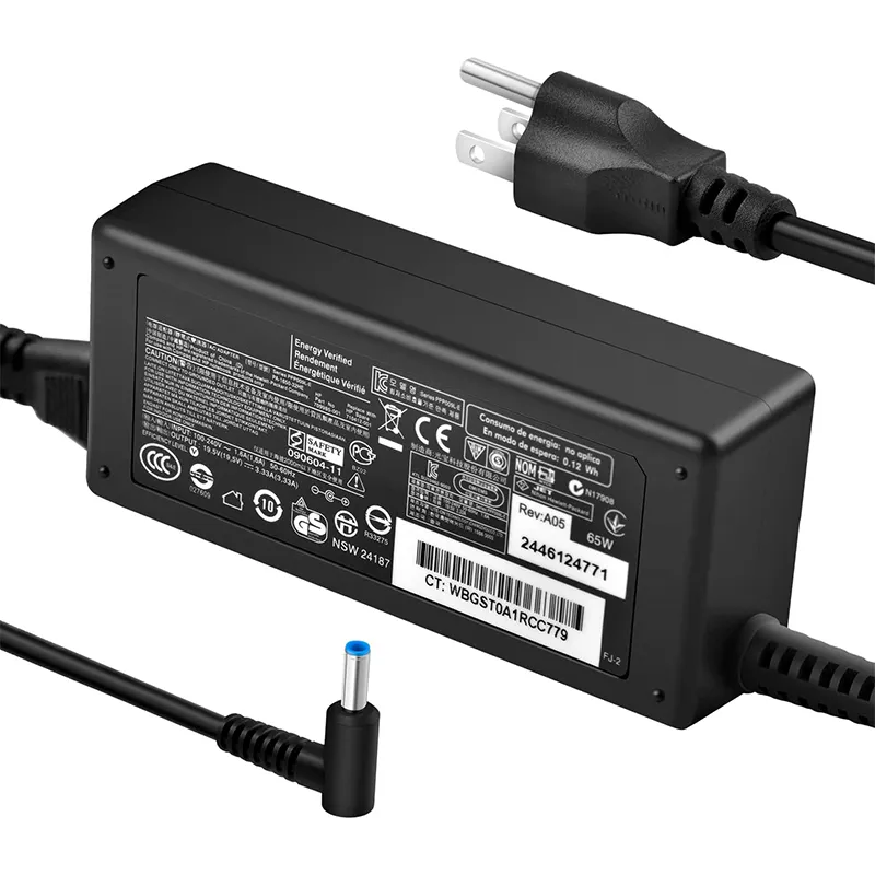 65W Charger for HP Laptops with Barrel Connector (4.5*3.0 mm Blue Tip) - Image 4