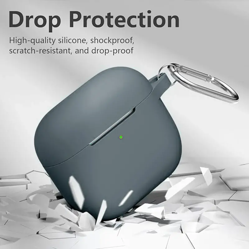 Silicone Cover Case with Keychain for AirPods 3 - Image 4