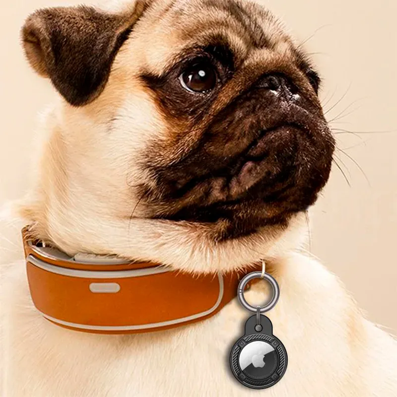 Circular Carbon Fiber Fob Case for AirTag - Image 4