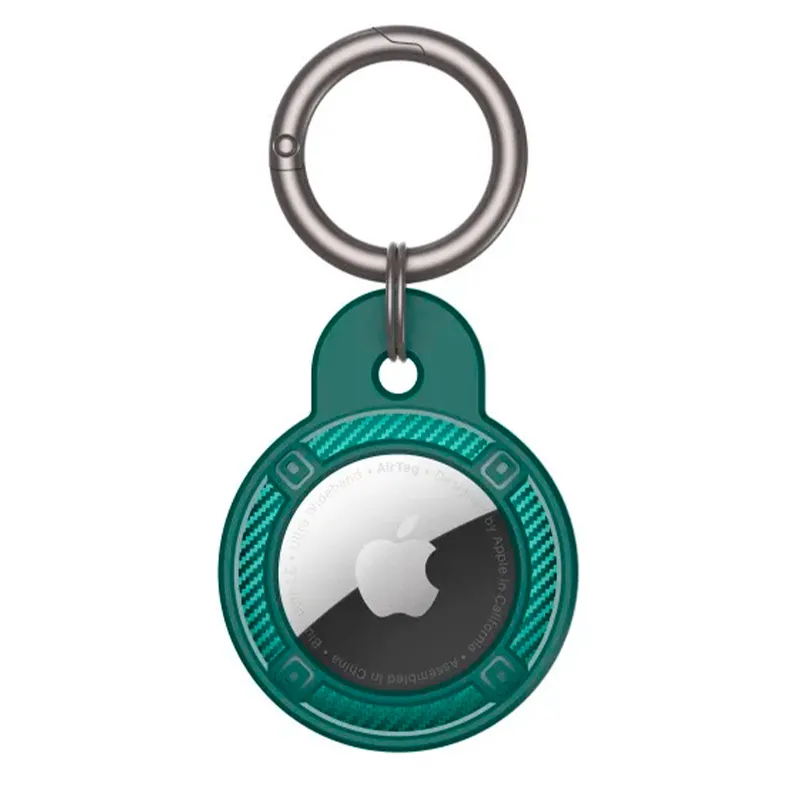 Circular Carbon Fiber Fob Case for AirTag - Image 5