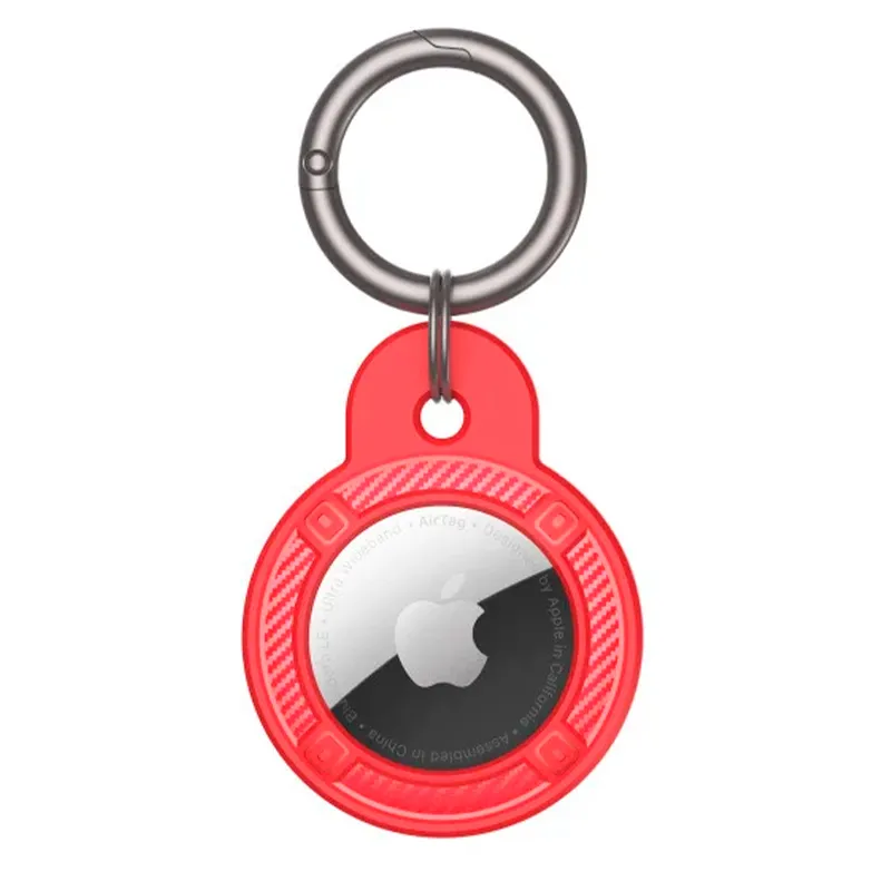 Circular Carbon Fiber Fob Case for AirTag - Image 7