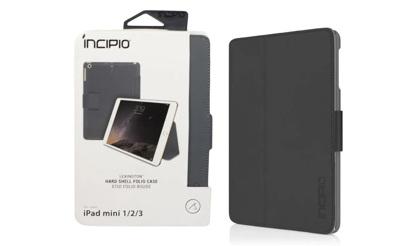 Apple iPad Mini 1/2/3 7.9" (2014) Incipio Lexington Hard Shell Folio - Gray - Image 4