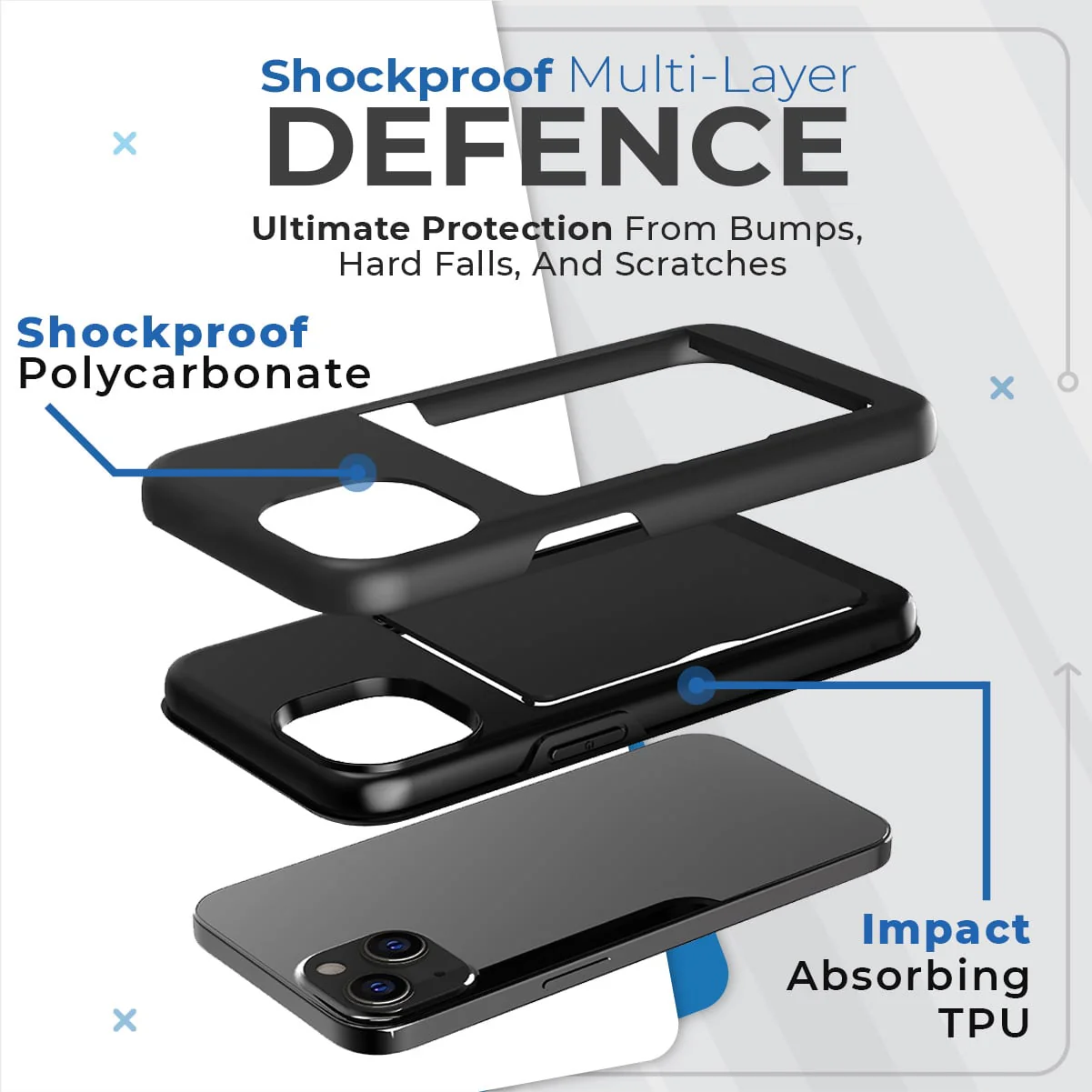 Apple iPhone 13 Dual-Layer Wallet Case - Image 3