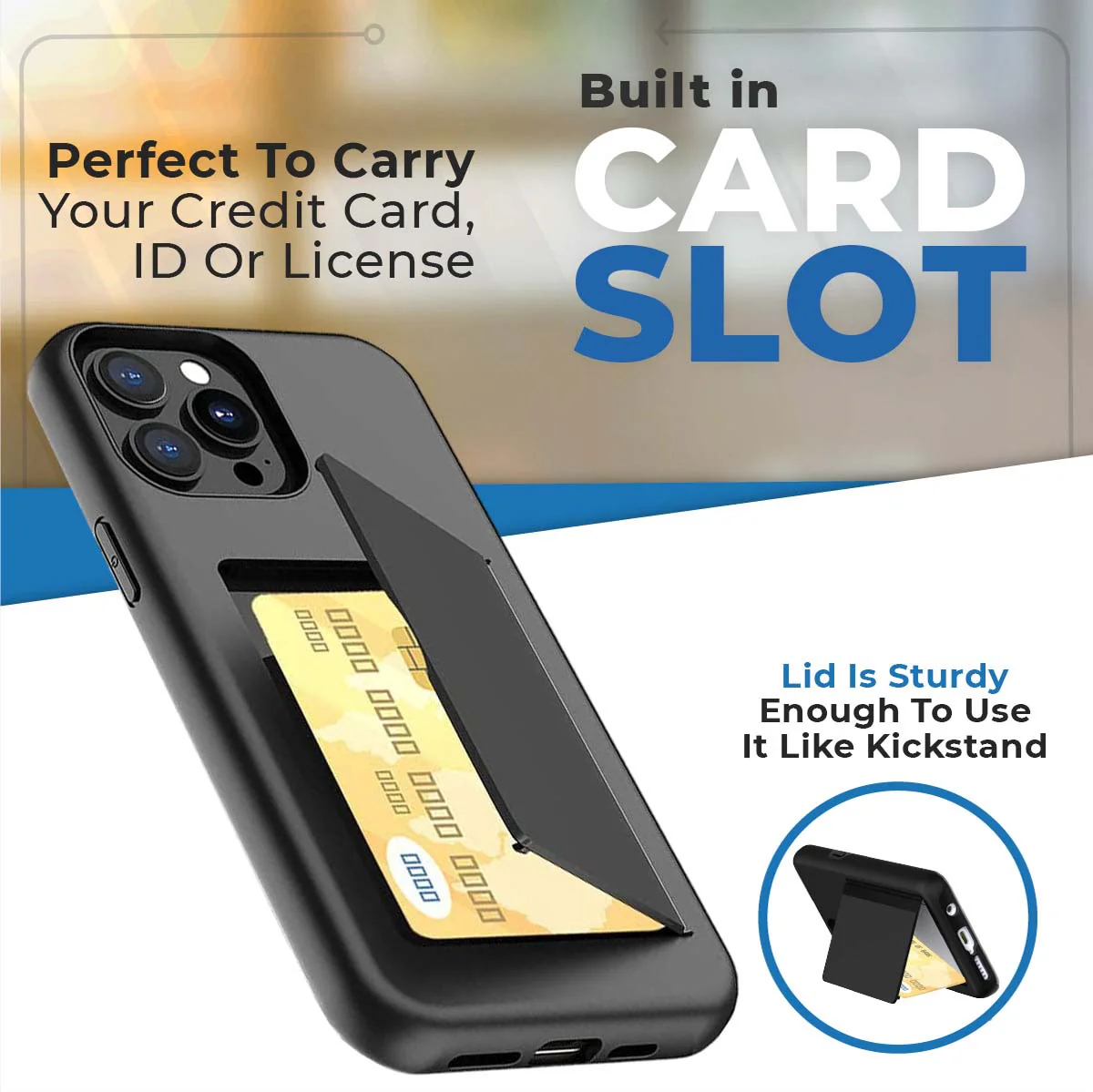 Apple iPhone 13 Pro Dual-Layer Wallet Case - Image 4