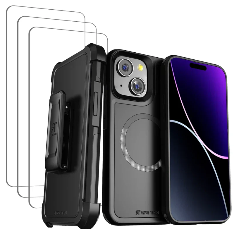 Apple iPhone 15 Plus Rugged Dual-Layer Holster Case with MagSafe - Image 7