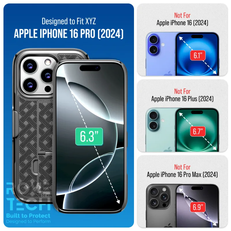Apple iPhone 16 Pro Belt Clip Holster Phone Case - Image 2