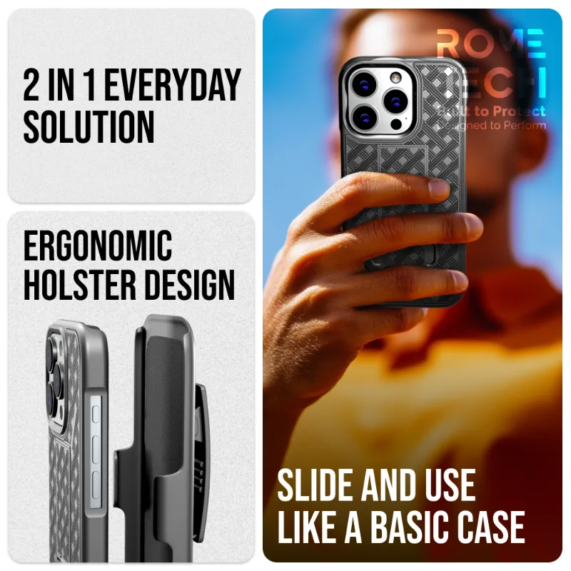 Apple iPhone 16 Pro Belt Clip Holster Phone Case - Image 4