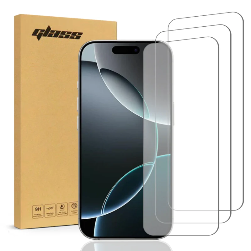 Apple iPhone 16 Pro Tempered Glass Screen Protector 3 Per Pack