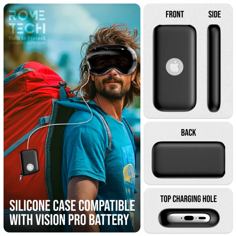 Apple Vision Pro Power Supply Protect Case Charging Battery Silicone Storage Cover - Image 4