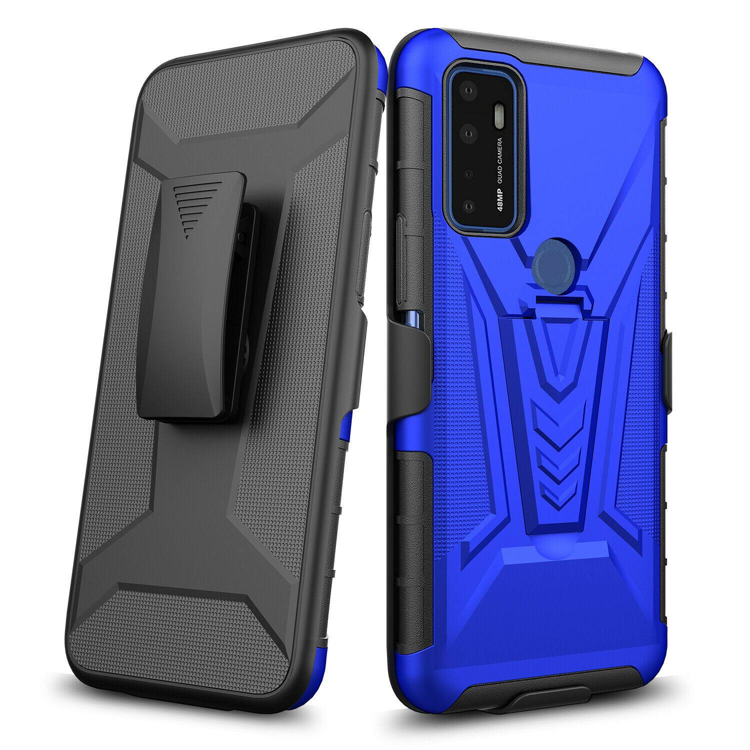 AT&T Radiant Max 5G / Cricket Dream 5G Dual-Layer Holster Case with Kickstand - Image 2