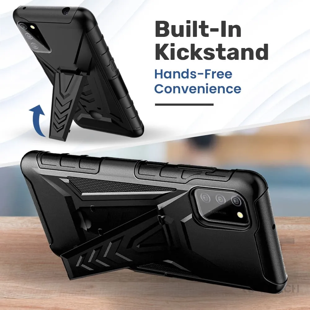 BLU G91 / V91 Dual-Layer Holster Case with Kickstand - Image 5