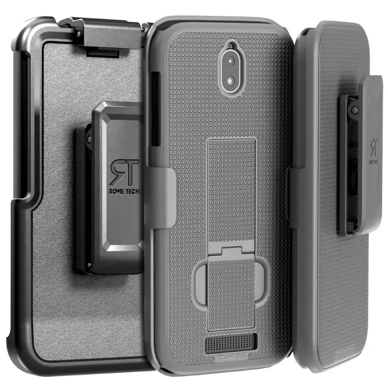 BLU View 2 Belt Clip Holster Phone Case - Image 12