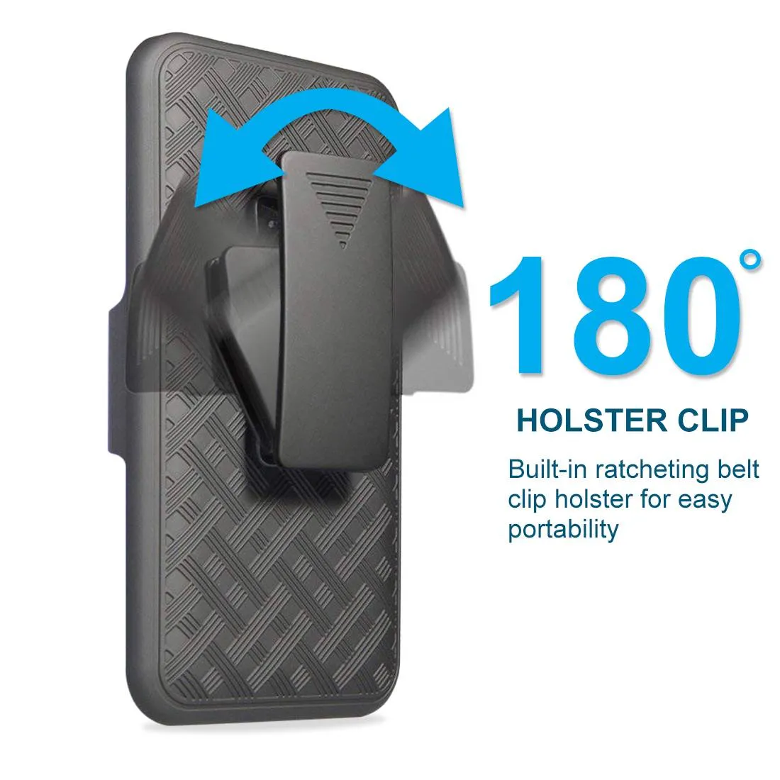 Samsung Galaxy J3 / J3V (3rd Gen 2018) Belt Clip Holster Phone Case - Image 3