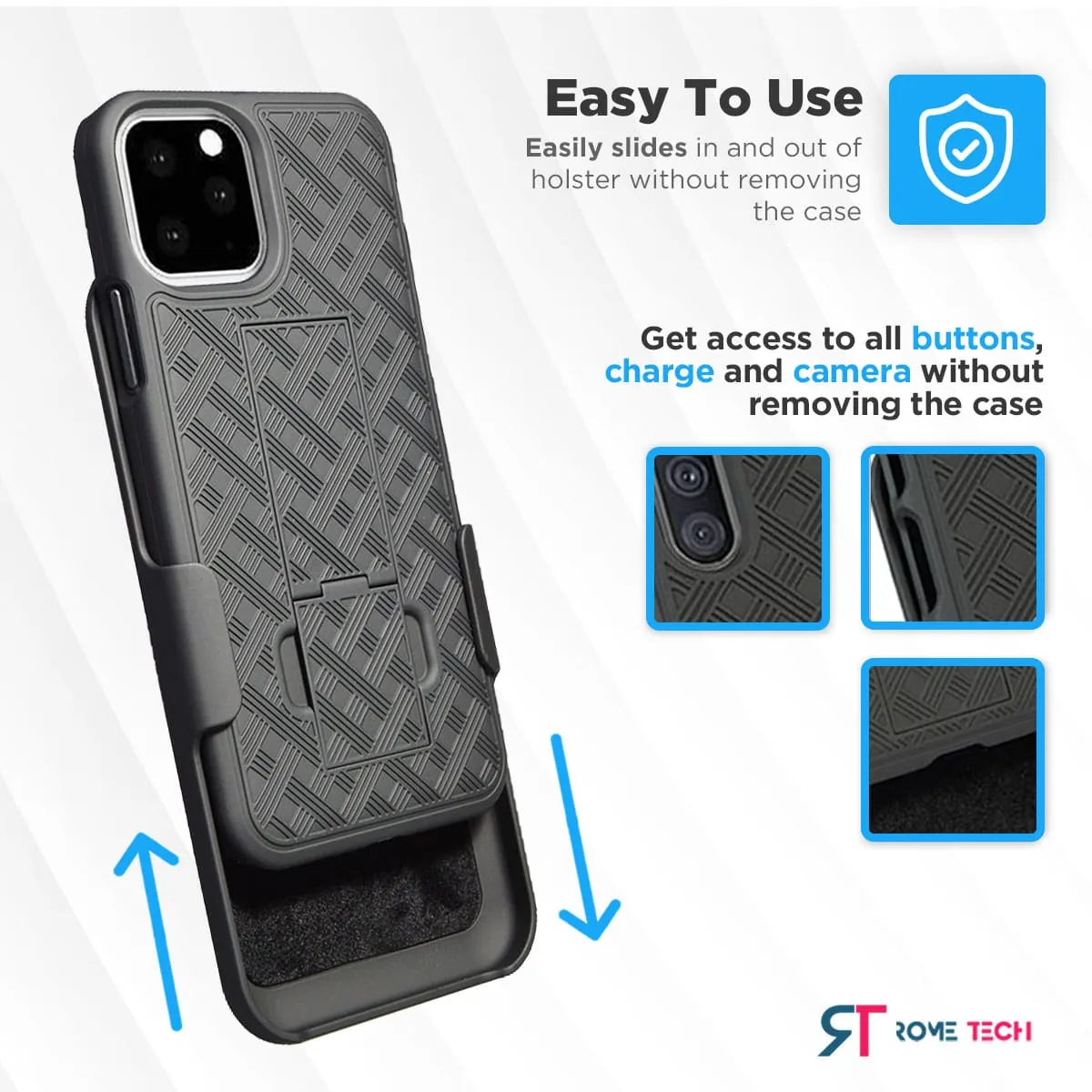 Google Pixel 4a 5G Belt Clip Holster Phone Case - Image 4