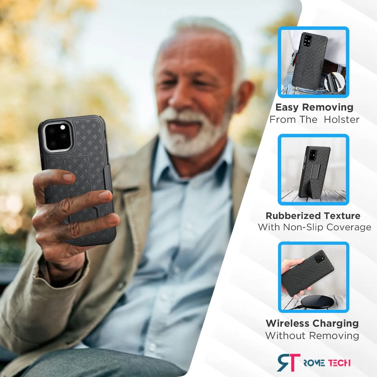 Google Pixel 5 Belt Clip Holster Phone Case - Image 6