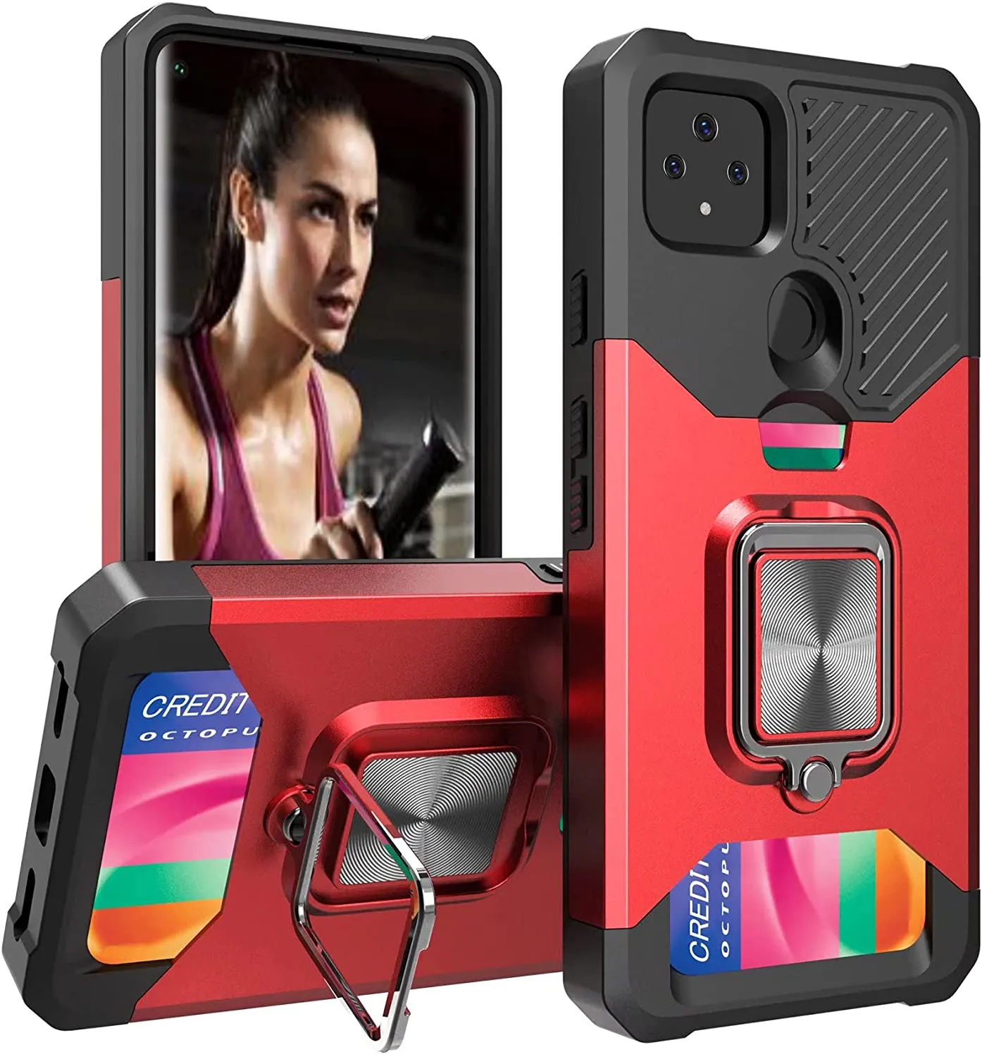 Google Pixel 5a 5G Armor Card Slot Case - Image 3