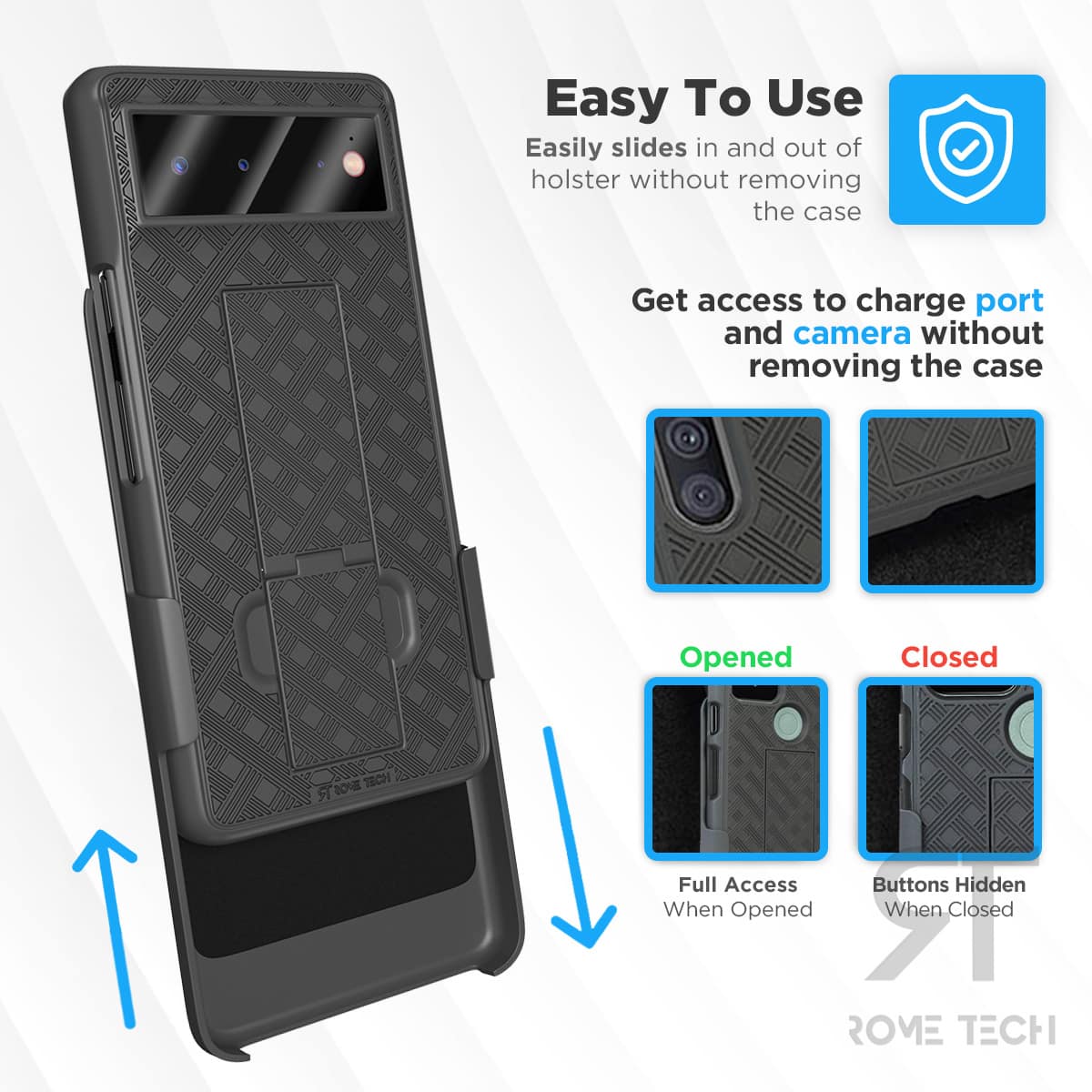 Google Pixel 6 Belt Clip Holster Phone Case - Image 4