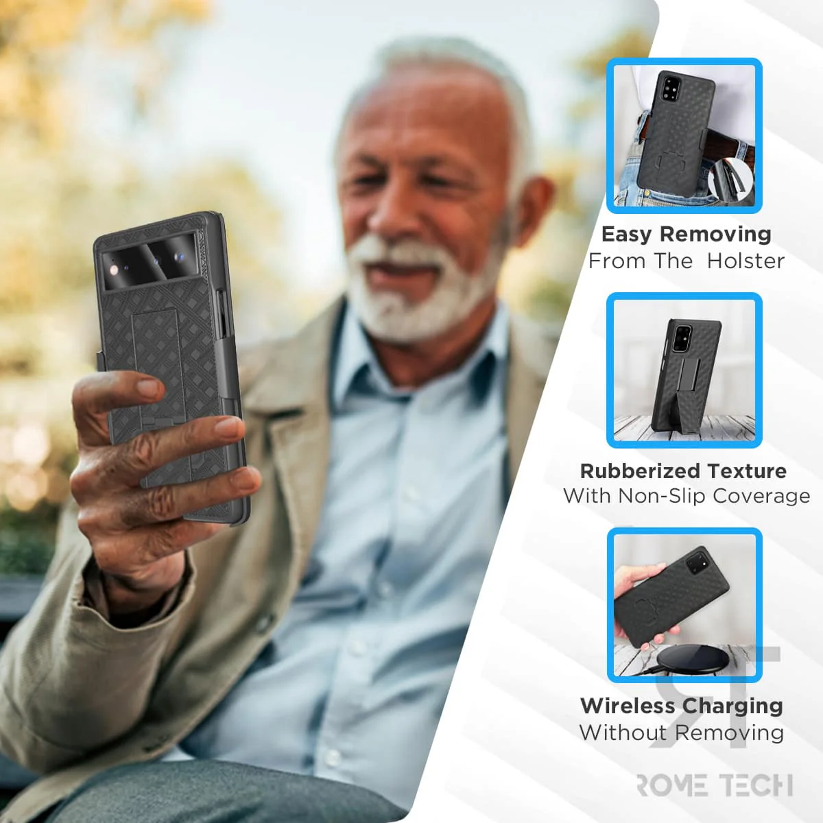 Google Pixel 6 Belt Clip Holster Phone Case - Image 6