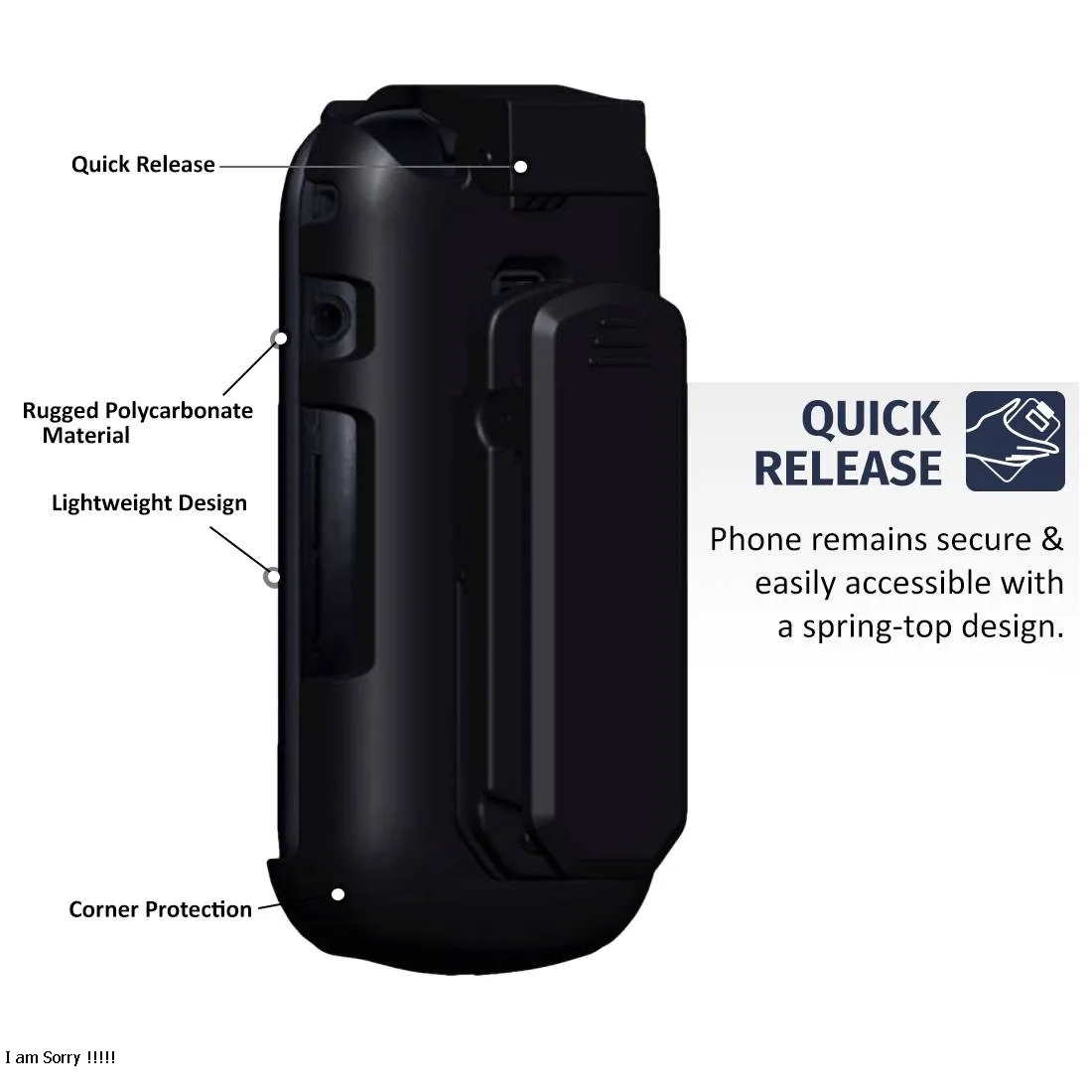 Samsung Gusto 3 Belt Clip Holster Case Cover - Image 3
