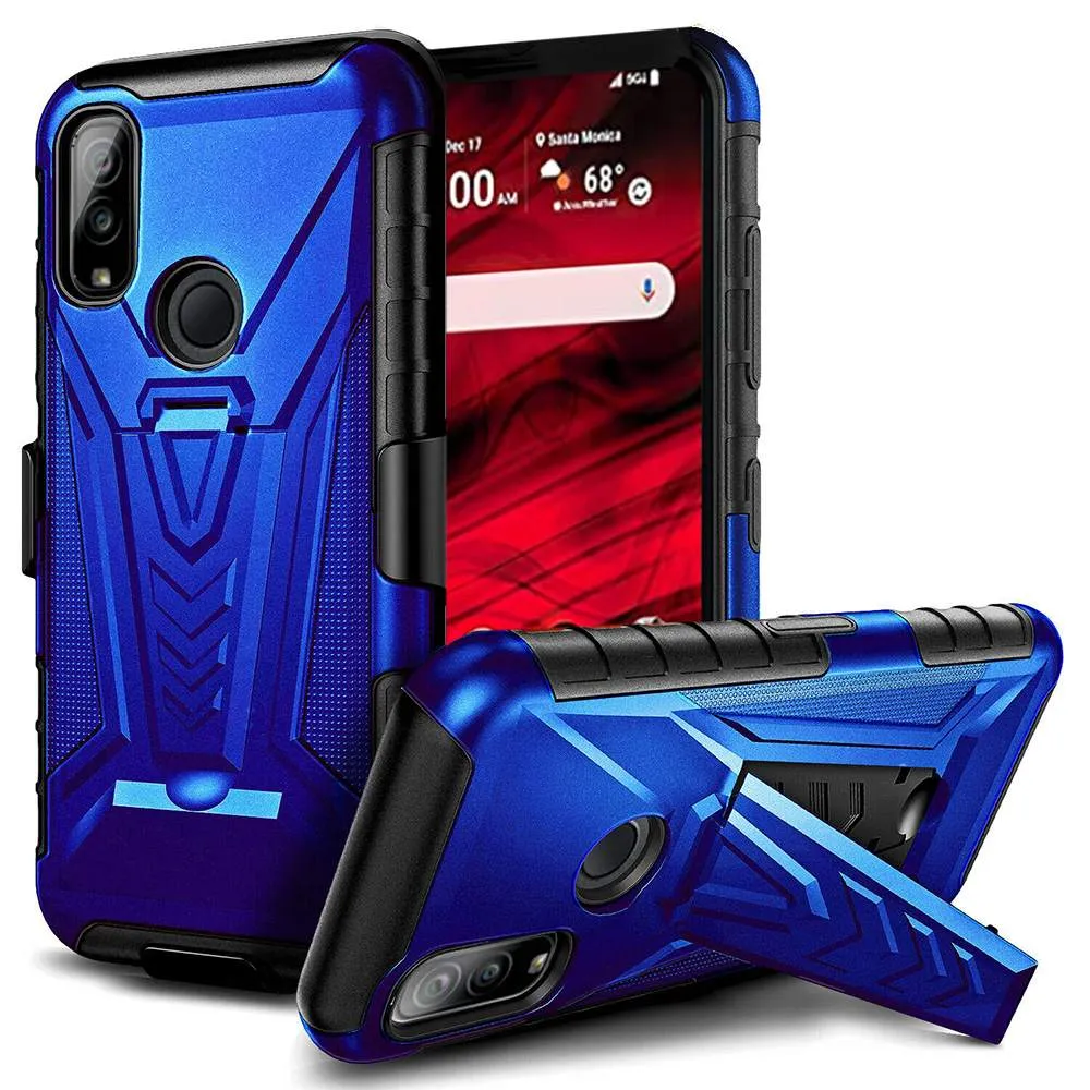 Kyocera DuraSport 5G Rome Tech Dual-Layer Holster Case wirh Kickstand - Image 7