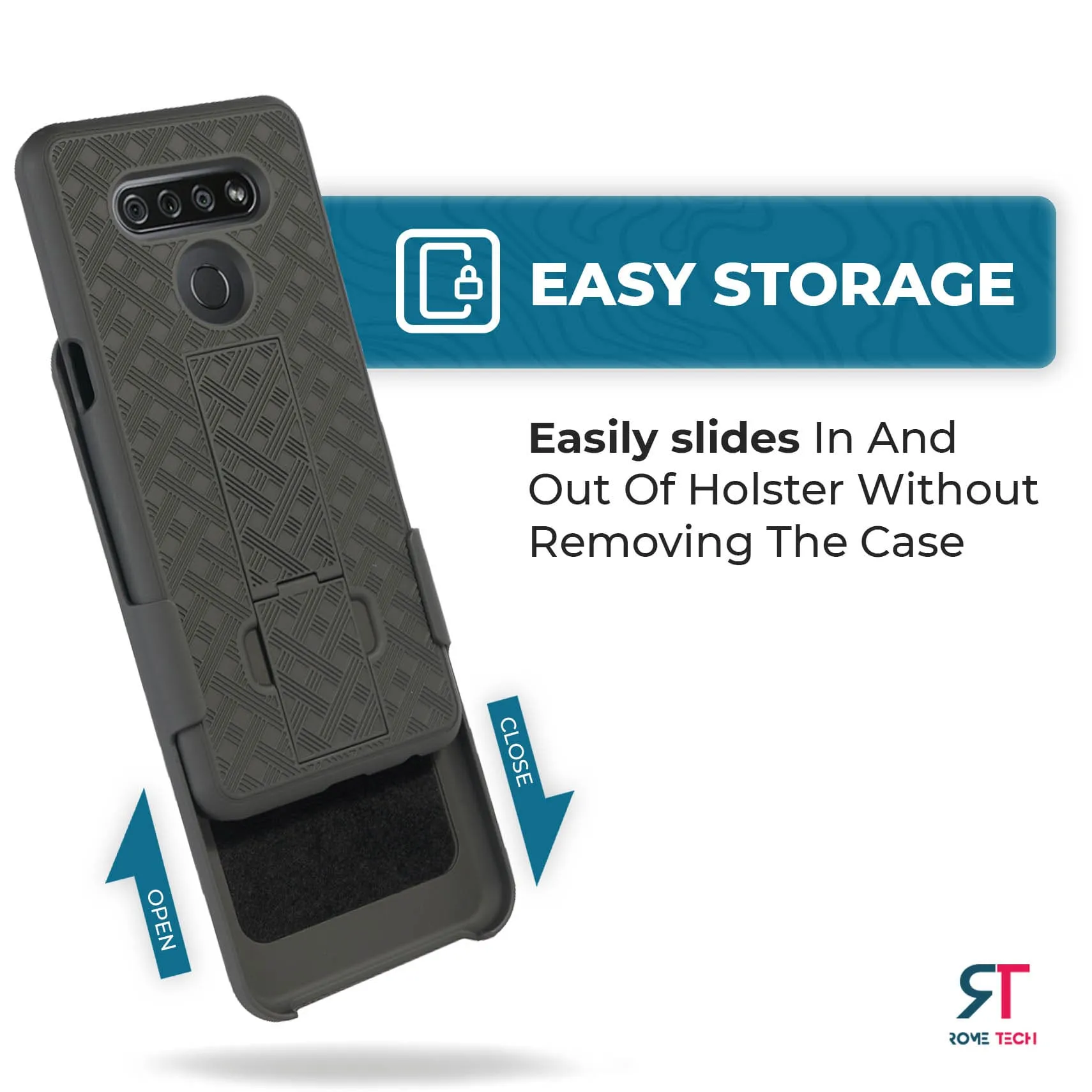 LG K51 Belt Clip Holster Phone Case - Image 4