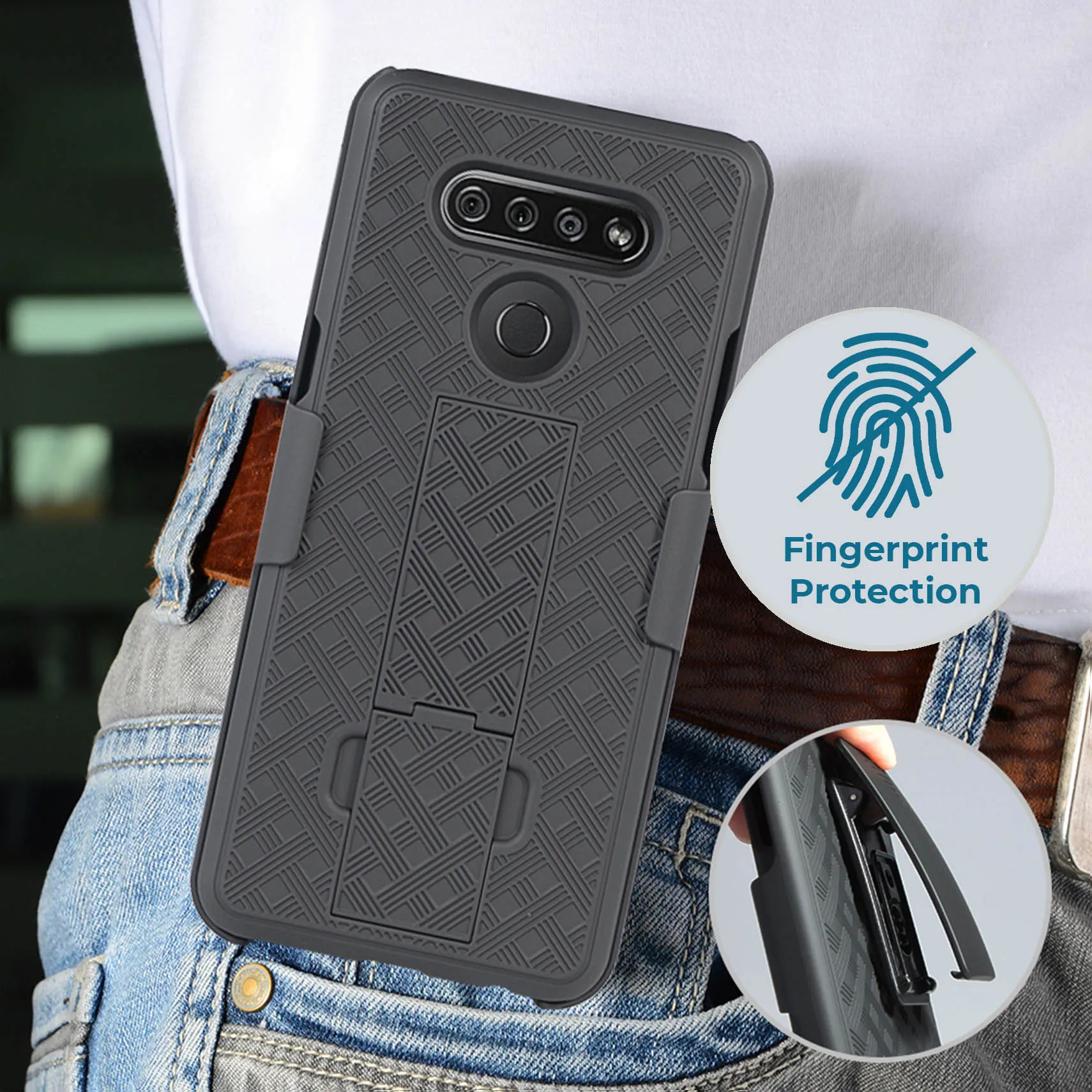 LG K51 Belt Clip Holster Phone Case - Image 9