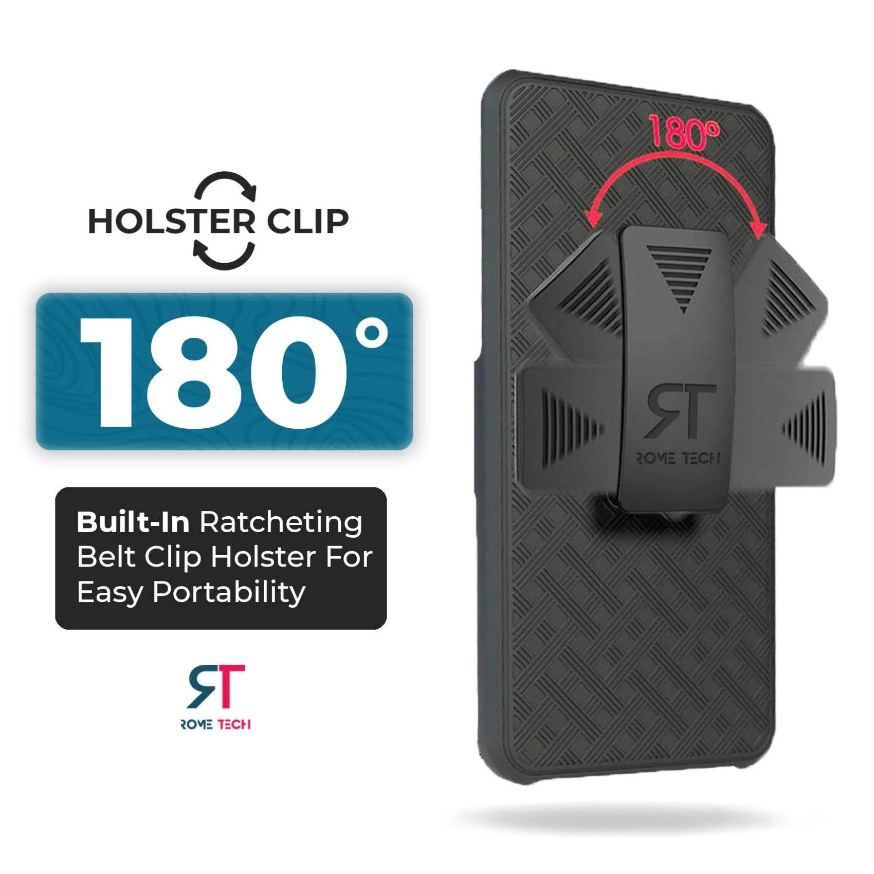 LG Stylo 6 Belt Clip Holster Phone Case - Image 3