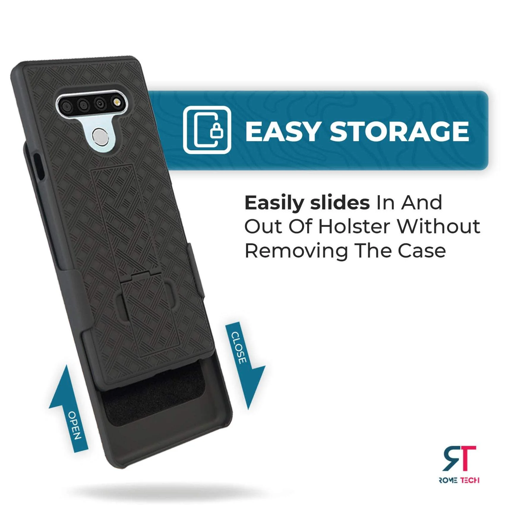 LG Stylo 6 Belt Clip Holster Phone Case - Image 4