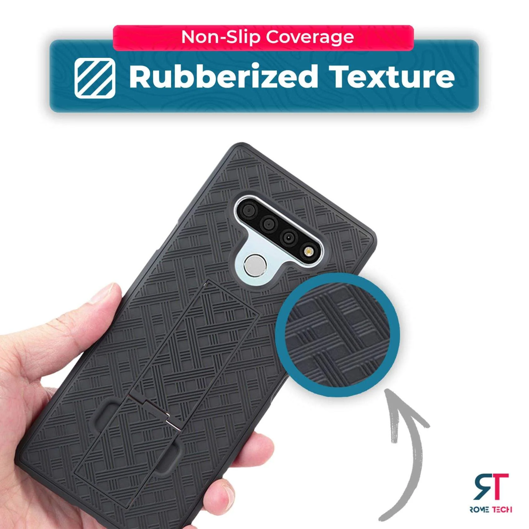 LG Stylo 6 Belt Clip Holster Phone Case - Image 7