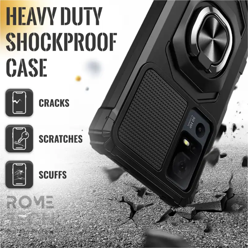 Lively Jitterbug Smart4 /TCL 40 XL / TCL 40 T Armor Magnetic Case with Ring & Magnetic Mount - Image 6