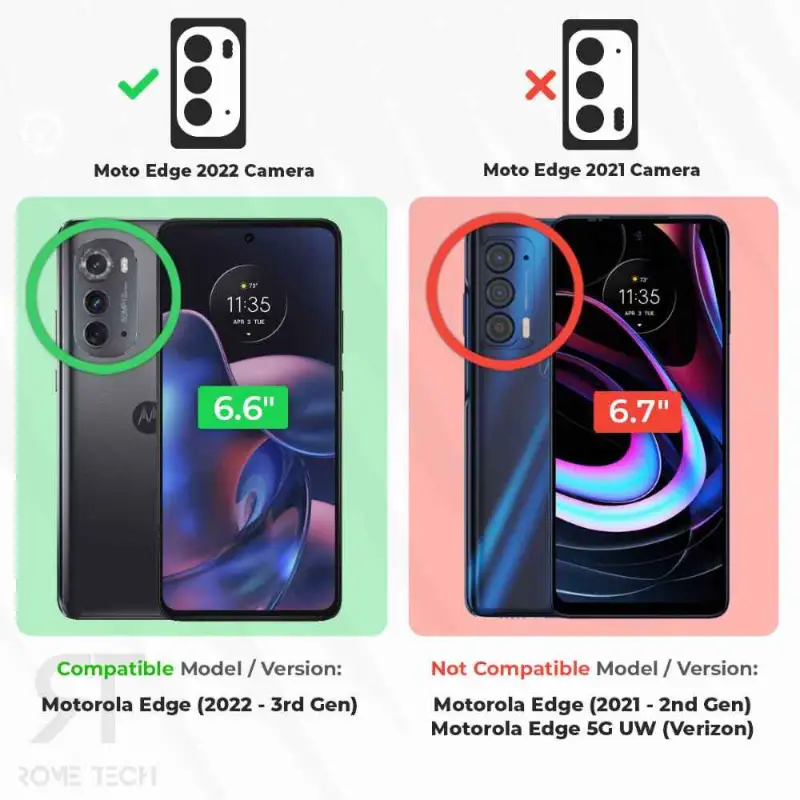Moto Edge (2022) (3 Per Pack) Rome Tech 2.5D Glass Screen Protector - Image 2