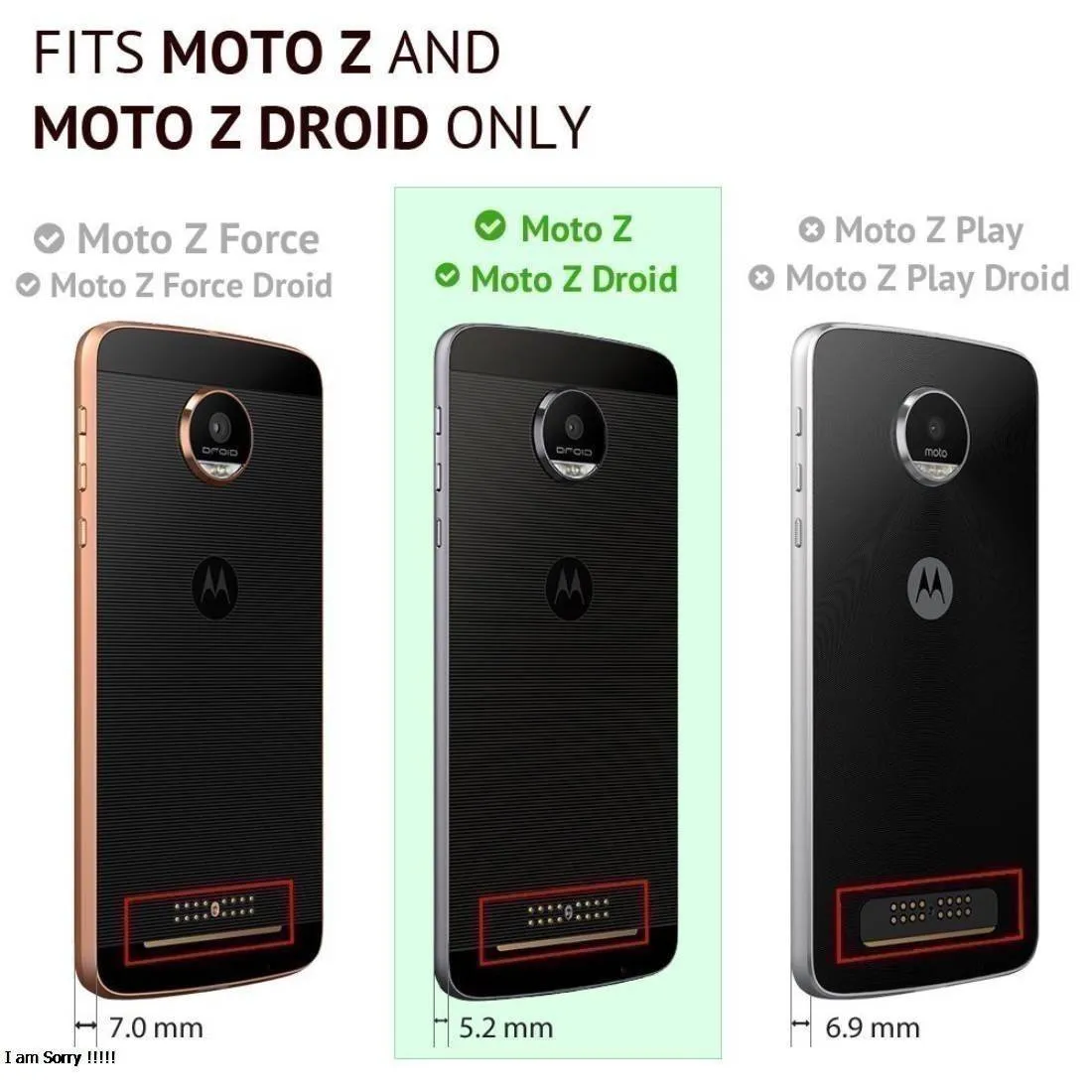 Motorola Moto Z Droid Bumper Case Cover - Image 8