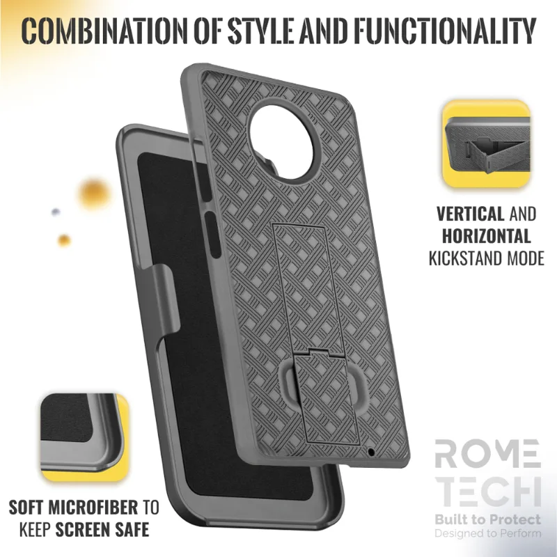 Motorola Moto Z3 / Moto Z3 Play Belt Clip Holster Phone Case - Image 5