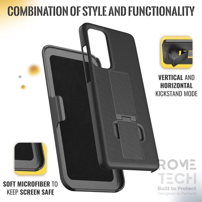 Motorola Moto Edge 5G UW (2021) Belt Clip Holster Phone Case - Image 5