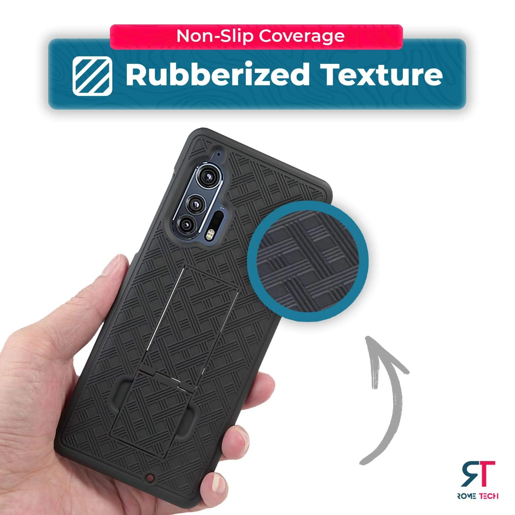 Motorola Moto Edge Plus 6.7" (2020) Belt Clip Holster Phone Case - Image 7