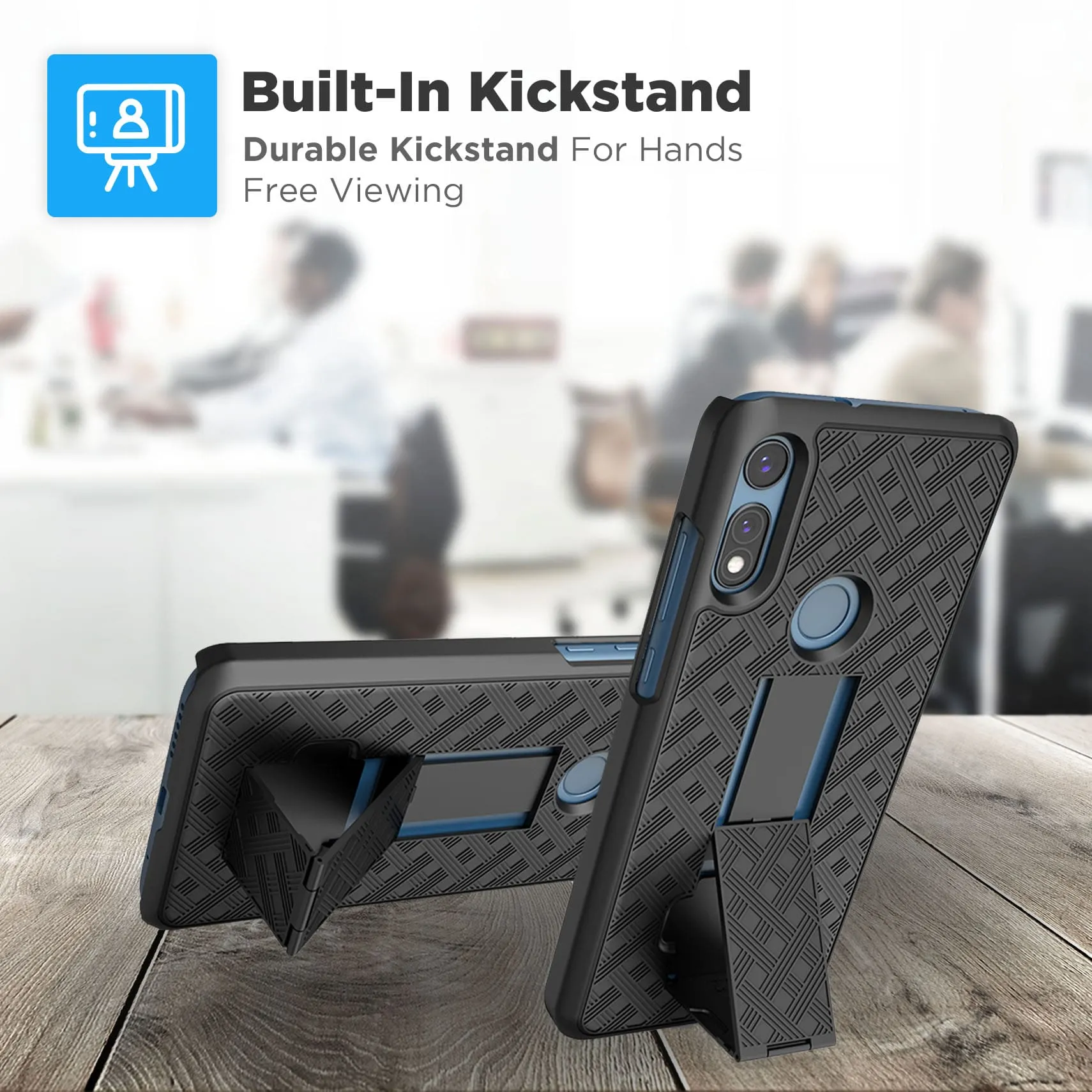 Motorola Moto E Belt Clip Holster Phone Case - Image 5