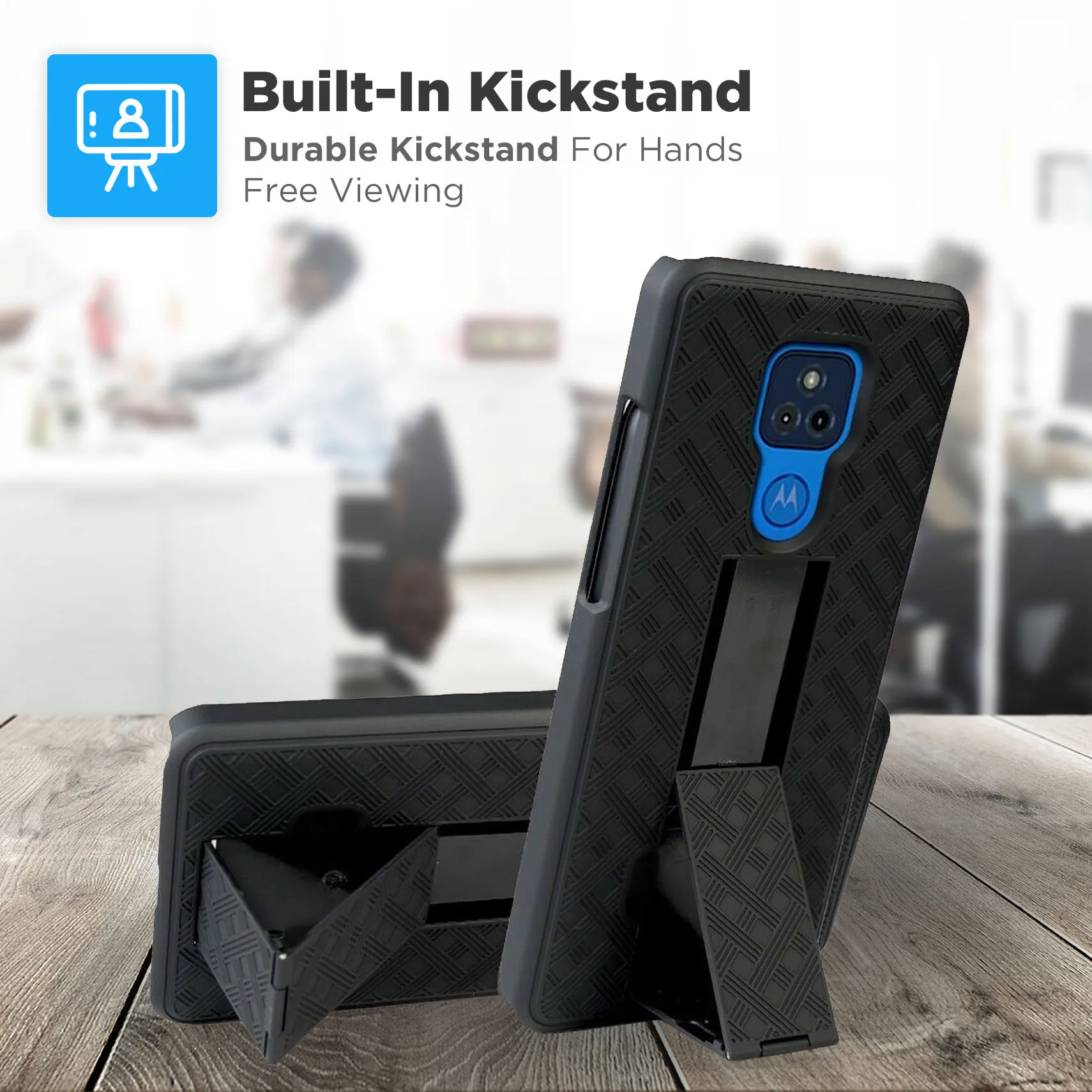 Motorola Moto G Play (2021) Belt Clip Holster Phone Case - Image 5