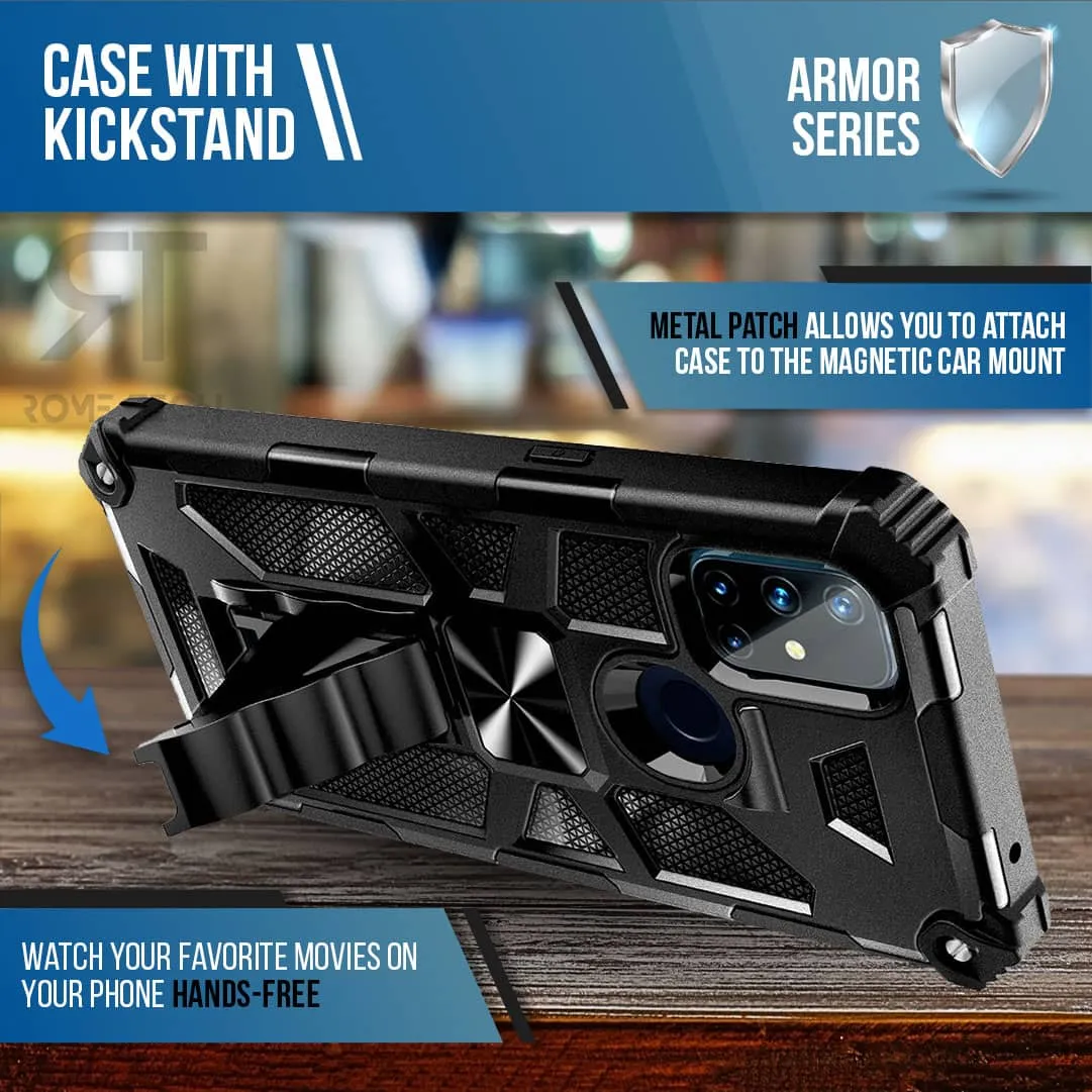 Motorola Moto G Stylus (2021) Armor Case Kickstand Magnetic Mount - Image 3