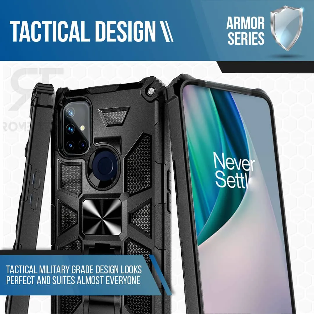 Motorola Moto G Stylus (2021) Armor Case Kickstand Magnetic Mount - Image 4