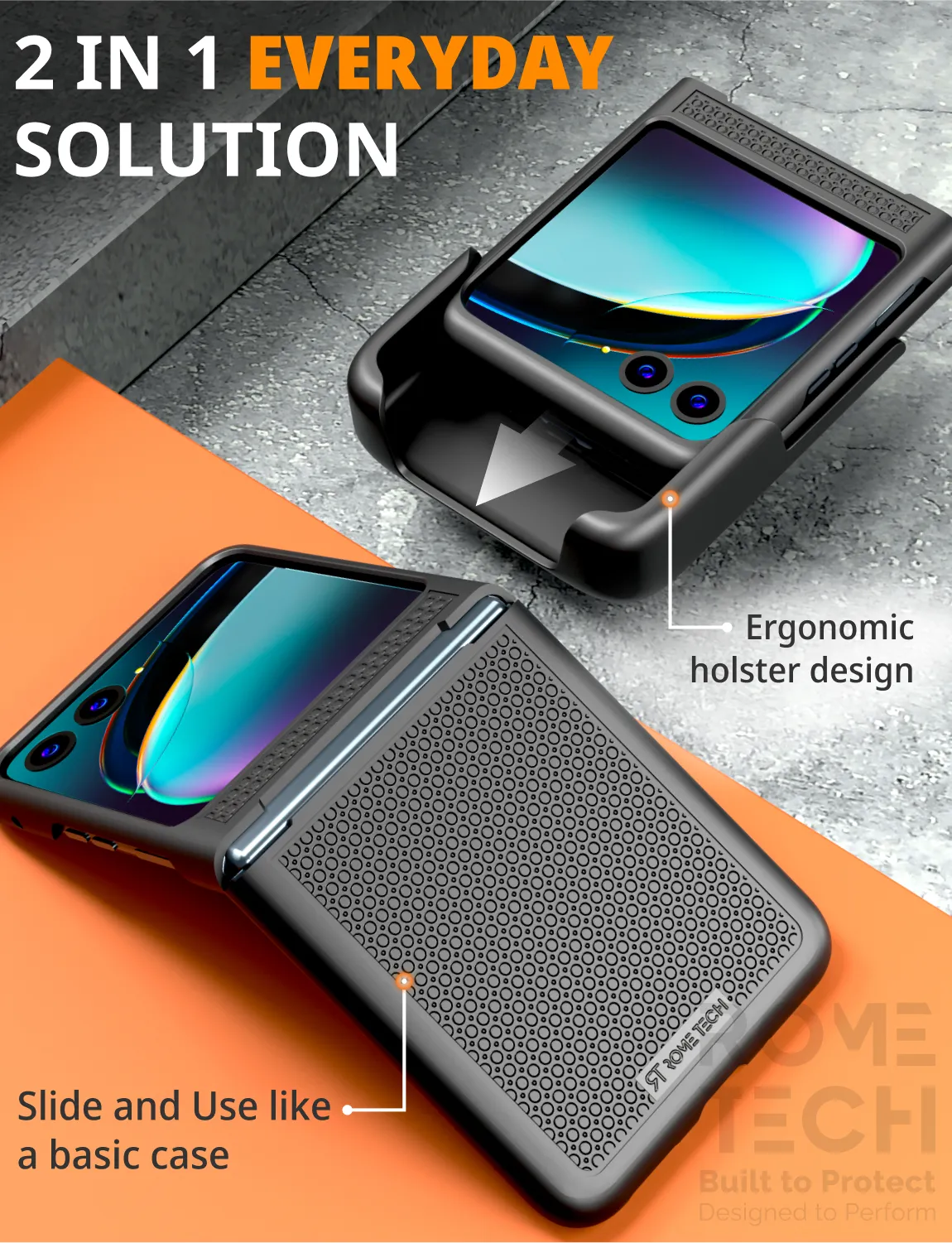 Motorola Razr Plus 2023 / Motorola Razr 40 Ultra Belt Clip Holster Phone Case - Image 3