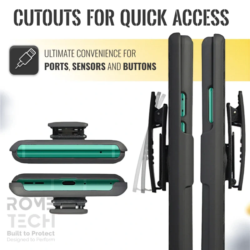OnePlus 8 5G / One Plus 8 5G UW Belt Clip Holster Phone Case - Image 4