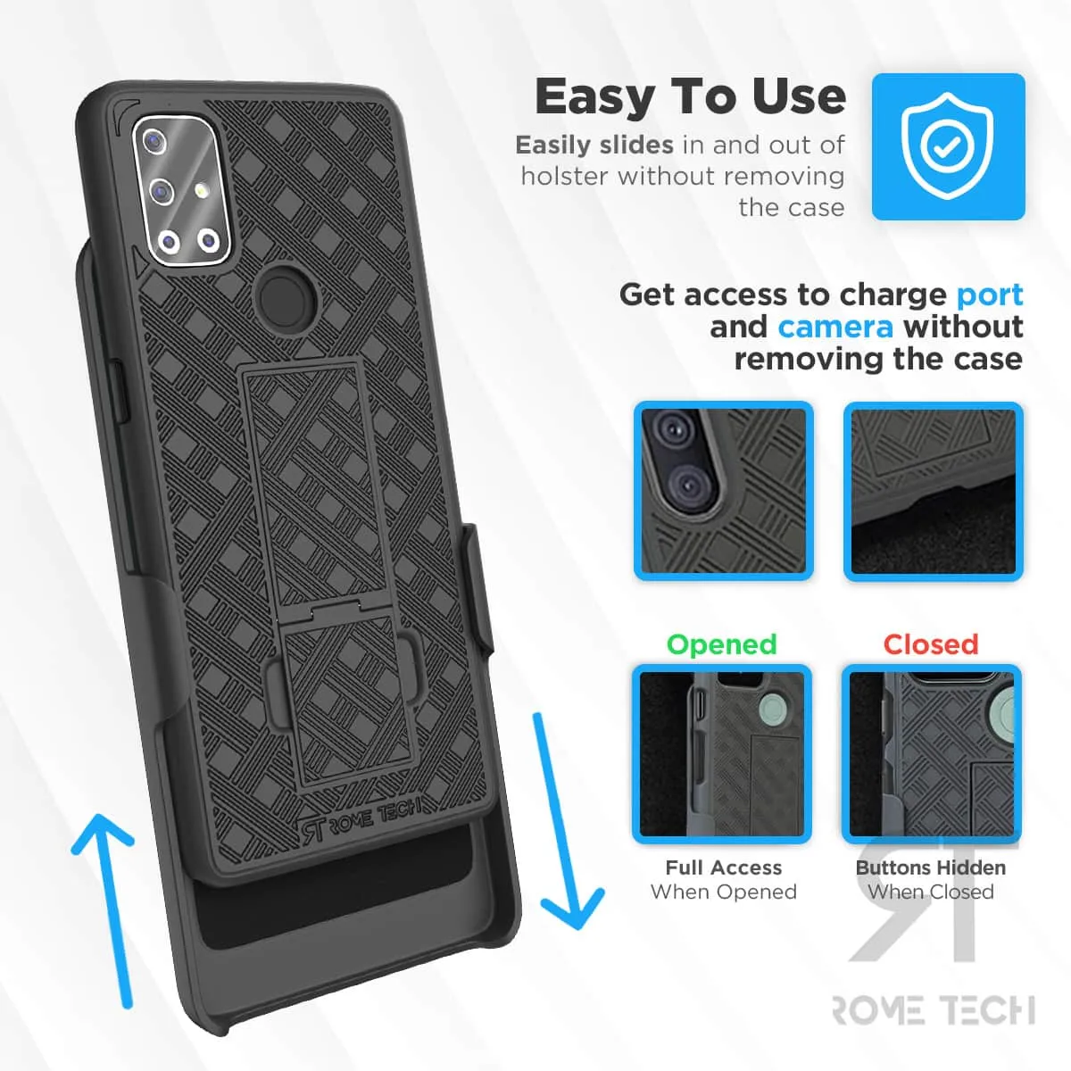 OnePlus Nord N10 5G Belt Clip Holster Phone Case - Image 4