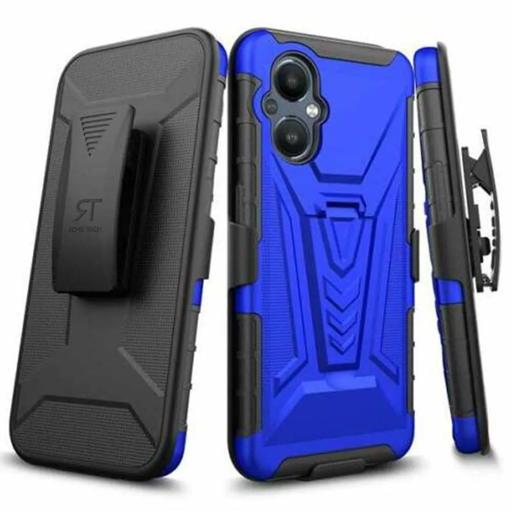 OnePlus Nord N20 5G Dual-Layer Holster Case with Kickstand - Image 7