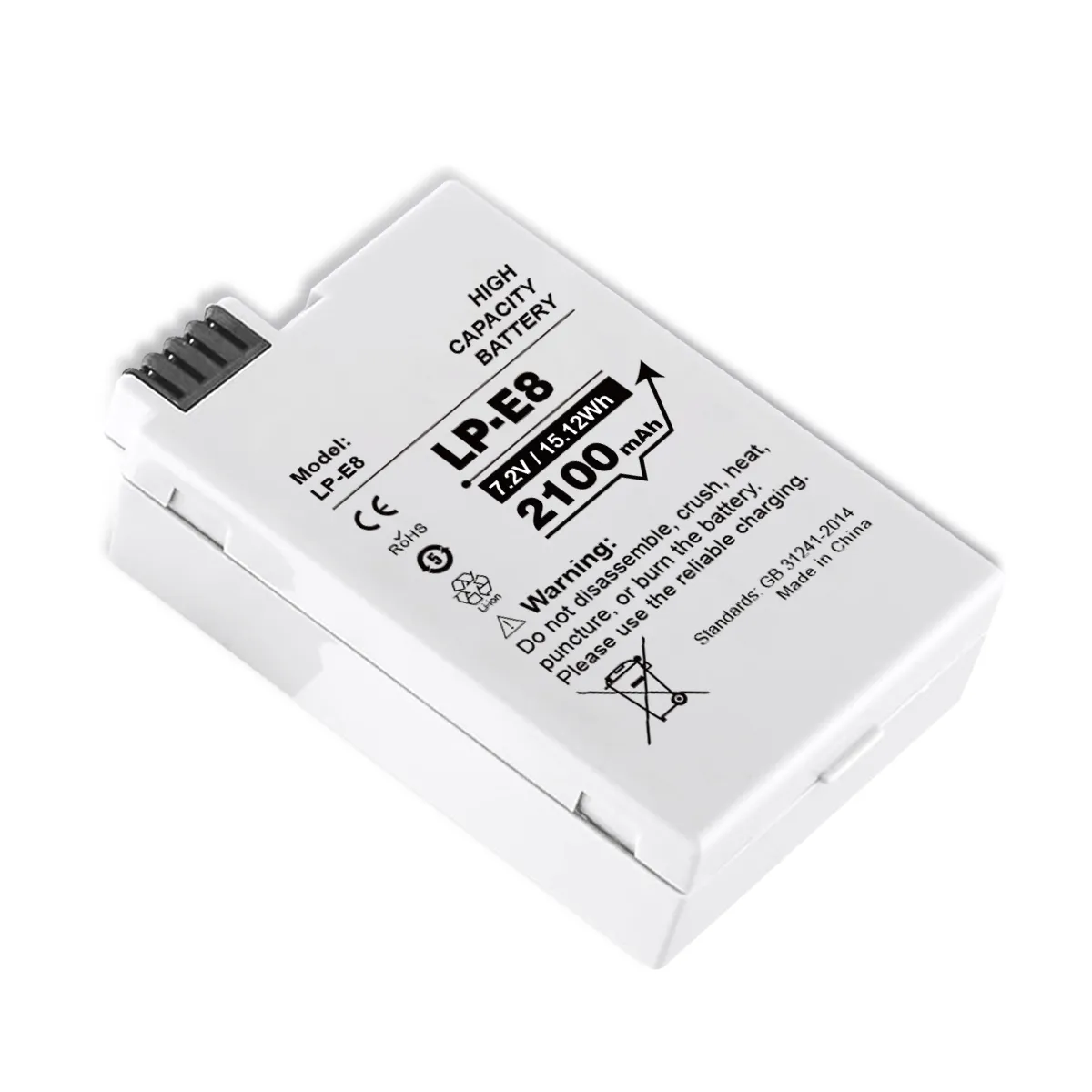 Replacement Battery for Canon EOS 600D DSLR Camera - Image 3