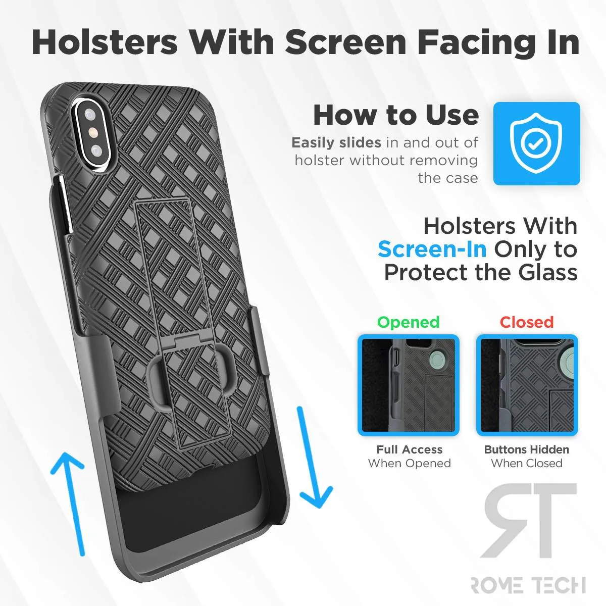 Apple iPhone Xs Max Belt Clip Holster Phone Case - Image 4