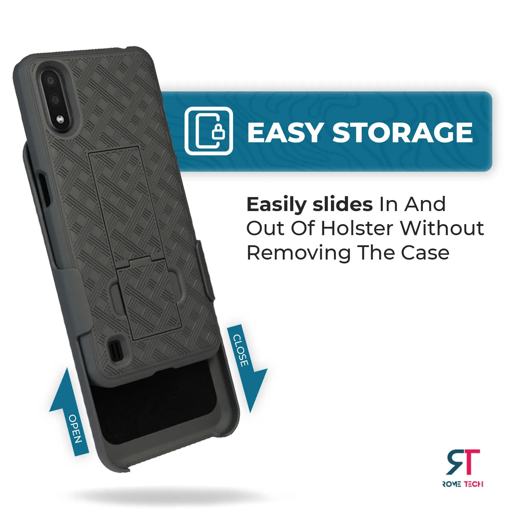 Samsung Galaxy A01 Belt Clip Holster Phone Case - Image 4