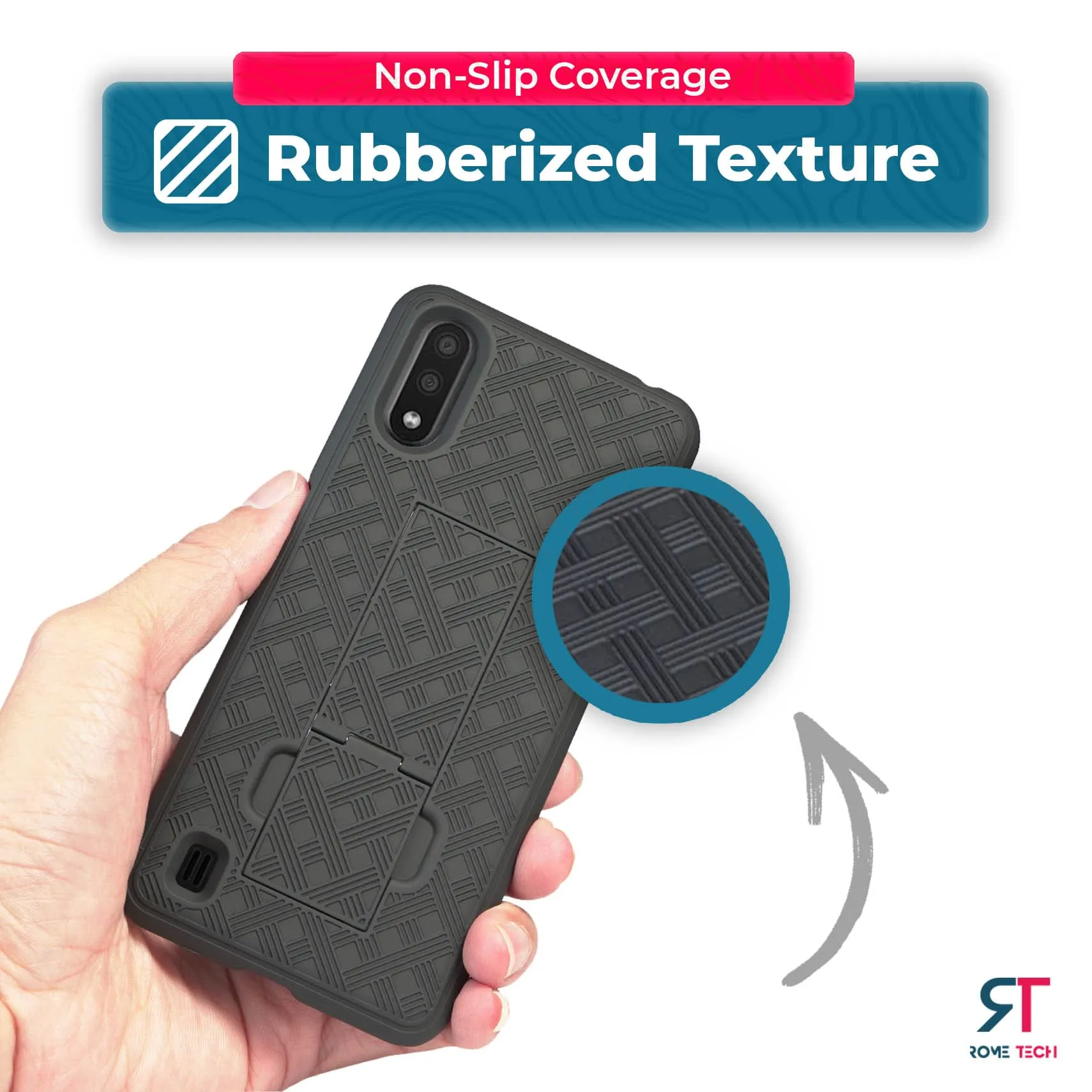 Samsung Galaxy A01 Belt Clip Holster Phone Case - Image 7