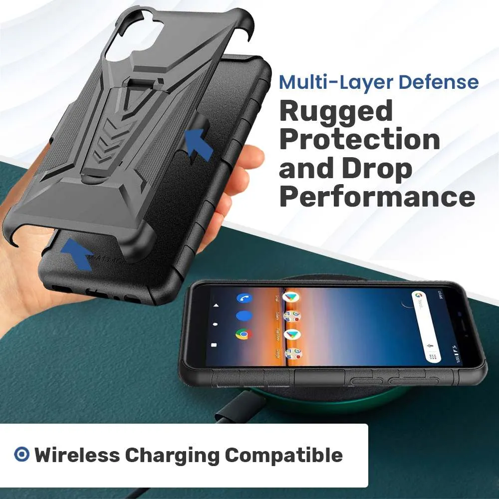 Samsung Galaxy A13 5G Dual-Layer Holster Case Kickstand - Image 6