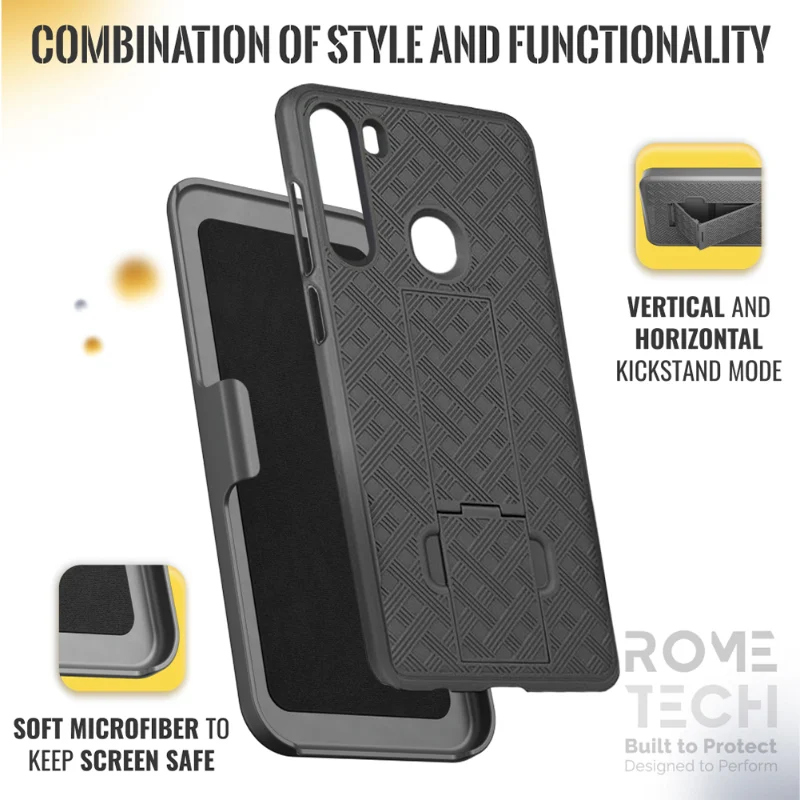Samsung Galaxy A21 Belt Clip Holster Phone Case - Image 5